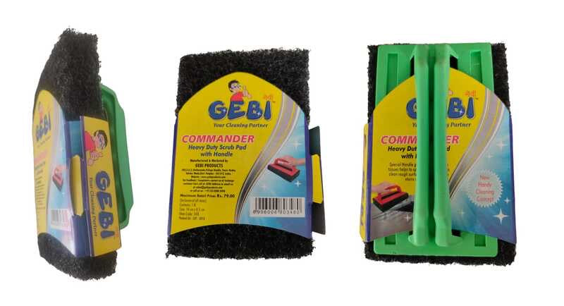 Heavy Duty scrub pad with handle