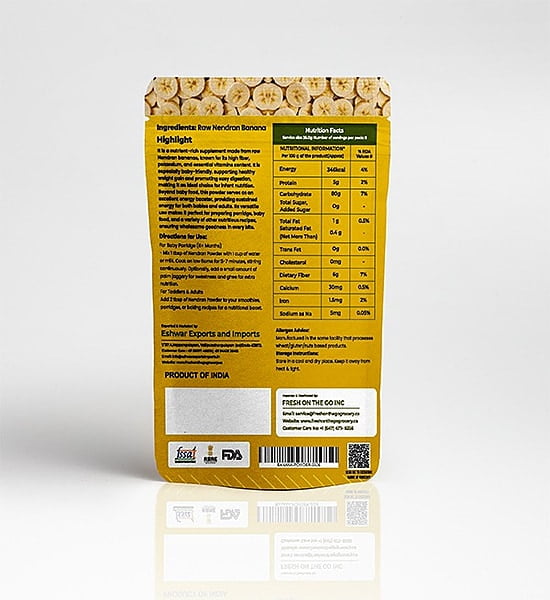 Raw Nandran Banana Powder 200g