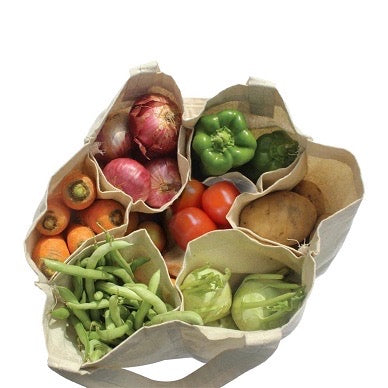 Vegetable bag with 6 compartments