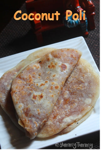 Homemade Coconut Poli (4 pcs)
