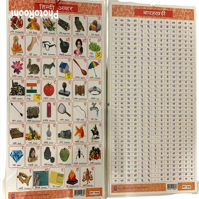 Hindi Alphabet Chart 1 Pcs